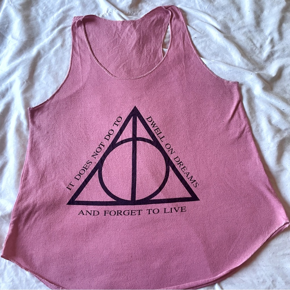 Harry Potter Pink Graphic Tank Top